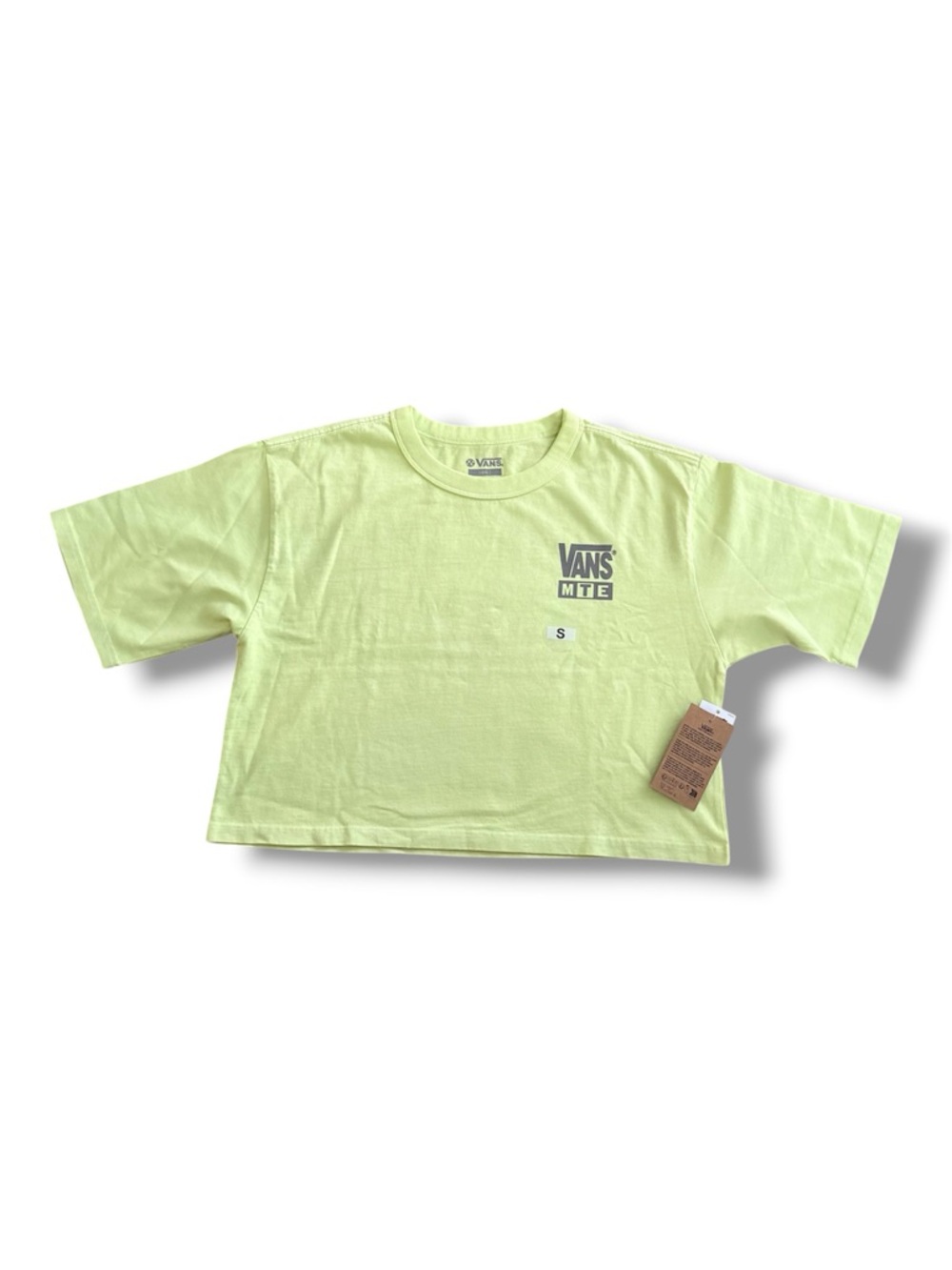 NWT Vans MTE Shadow Lime Crop T Shirt